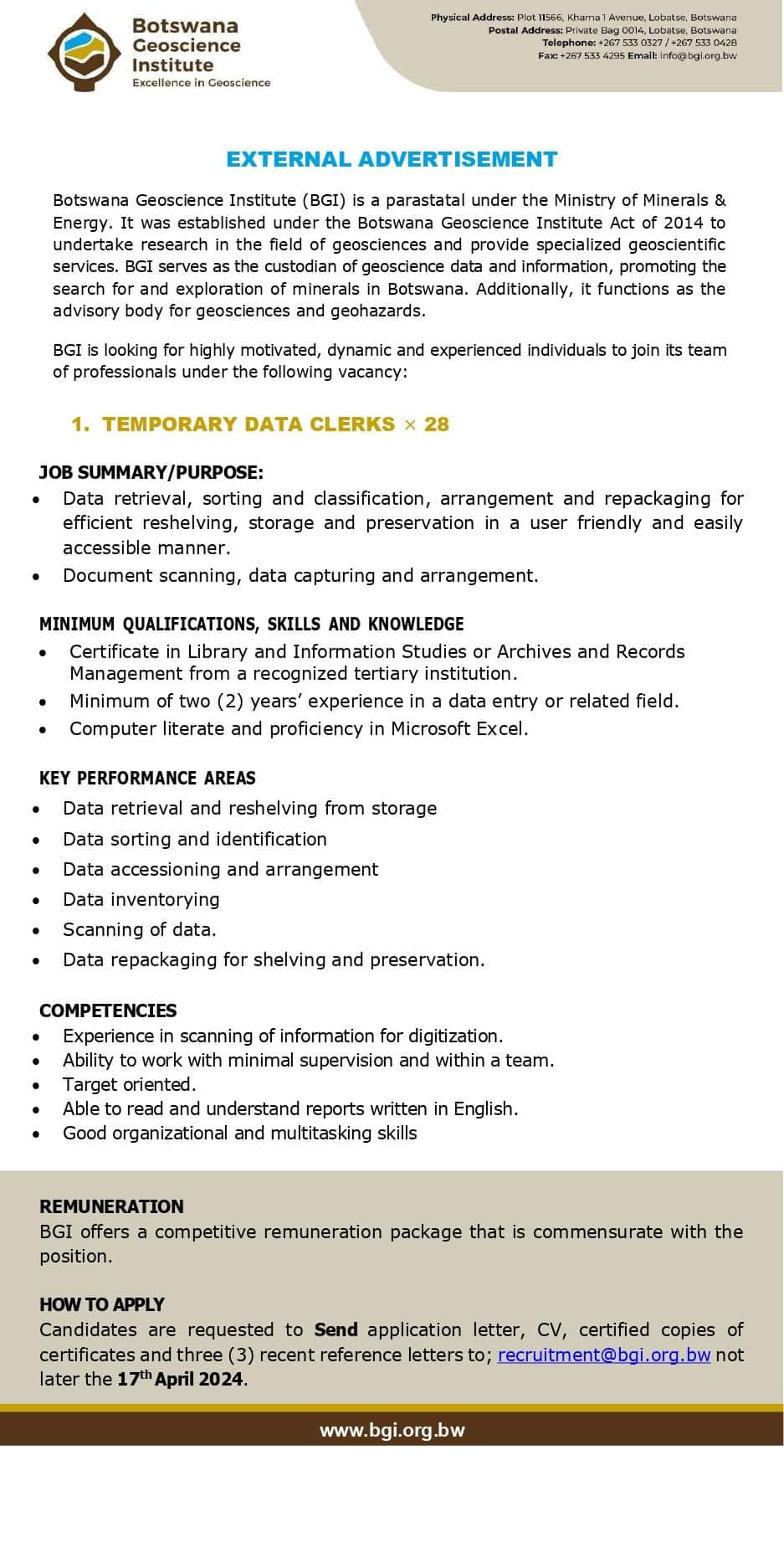 data clerks » Sky Jobs